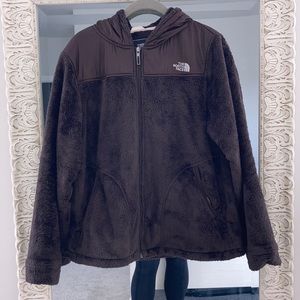 Womens Fuzzy Northface Jacket